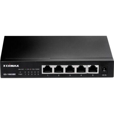 Switch EDiMAX GS-1005BE a 5 porte con Ethernet ad alta velocit� 2,5 GbE, non gestito, modello GS-1005BE