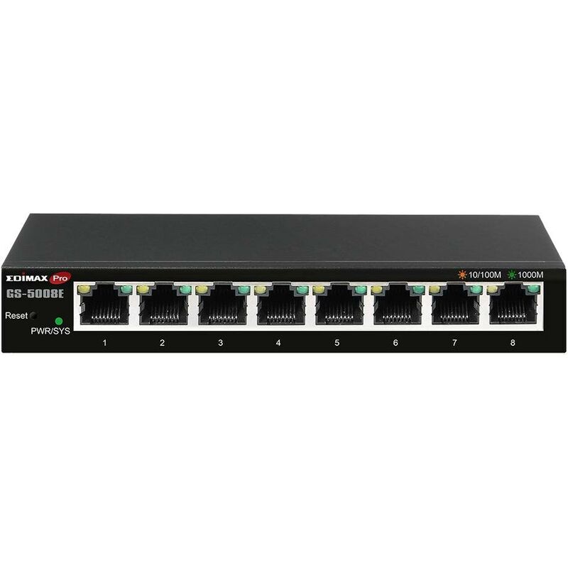 Commutateur intelligent 8 ports Gigabit Web, GS-5008E