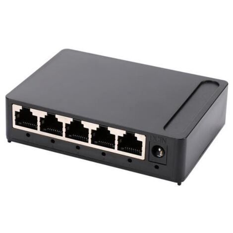 Switch Ethernet 5 Ports Gigabit UVERBON - Boitier Hub RJ45 - Contrôle de flux - 10 Gbit/s
