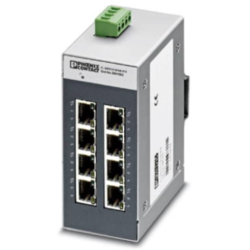 Commutateur Ethernet industriel Phoenix Contact fl switch sfnb 8TX 2891002 10 / 100 MBit/s 1 pc(s) Q02736