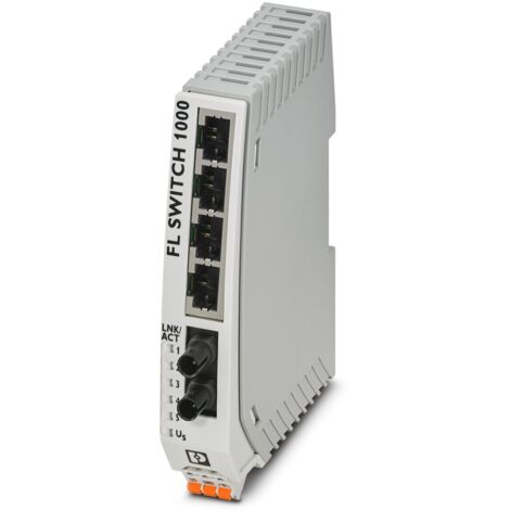 Switch Ethernet Phoenix Contact FL SWITCH 1000 4 Ports RJ45, 10/100Mbit/s, montage Rail DIN 24V c.c. ( Prix pour 1 )