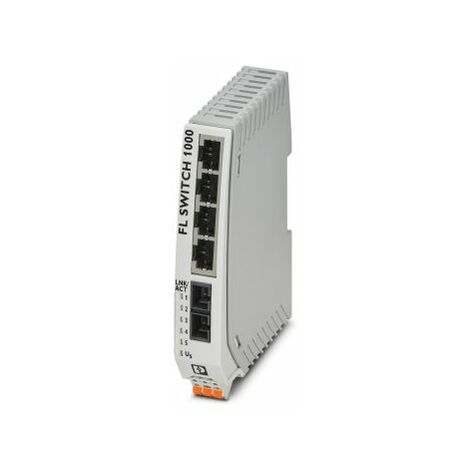 Switch Ethernet Phoenix Contact FL SWITCH 1000 4 Ports RJ45, 10/100Mbit/s, montage Rail DIN 24V c.c. ( Prix pour 1 )