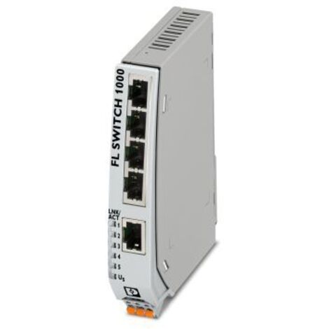 Switch Ethernet Phoenix Contact FL SWITCH 1000 5 Ports RJ45, 10/100Mbit/s 24V ( Prix pour 1 )
