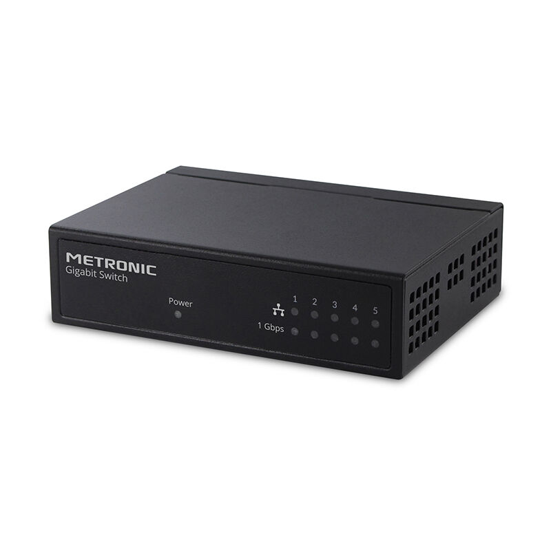 

495580 - Switch ethernet RJ45 5 puertos 1Gbps, negro - Metronic
