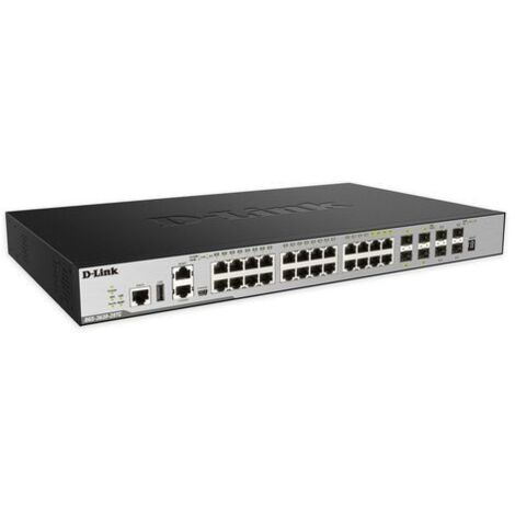 Switch Gestionable D-Link DGS-3630-28TC/SI 28 Puertos/ RJ-45 10/100/1000/ SFP