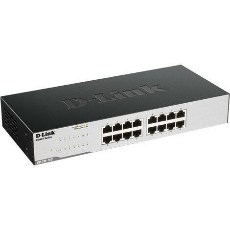 Switch Gigabit 16P 10/100/1000 Enracable
