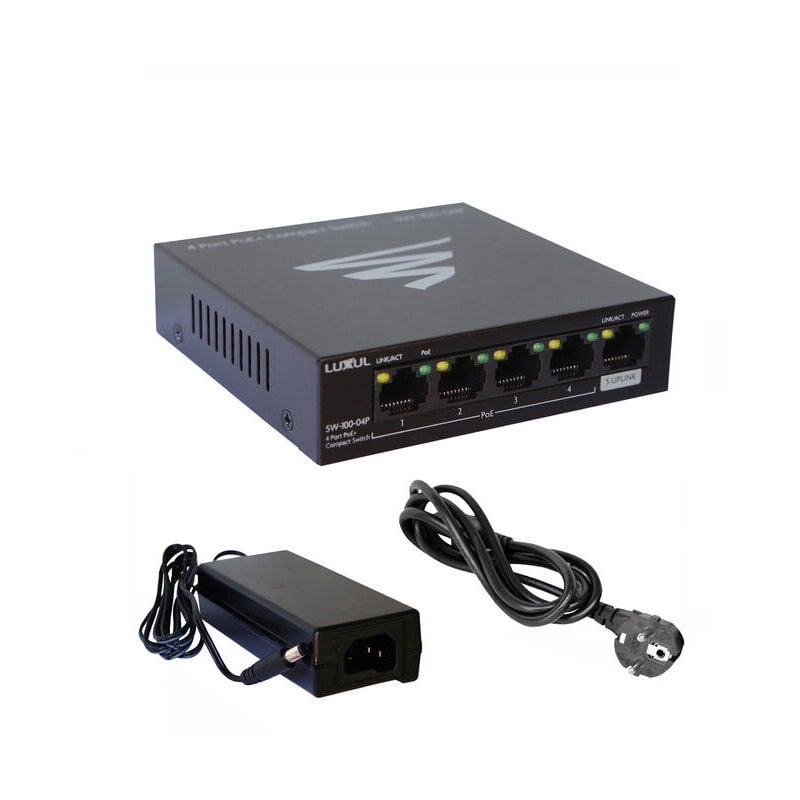 Legrand - Switch Gigabit PoE 5 ports (413111)