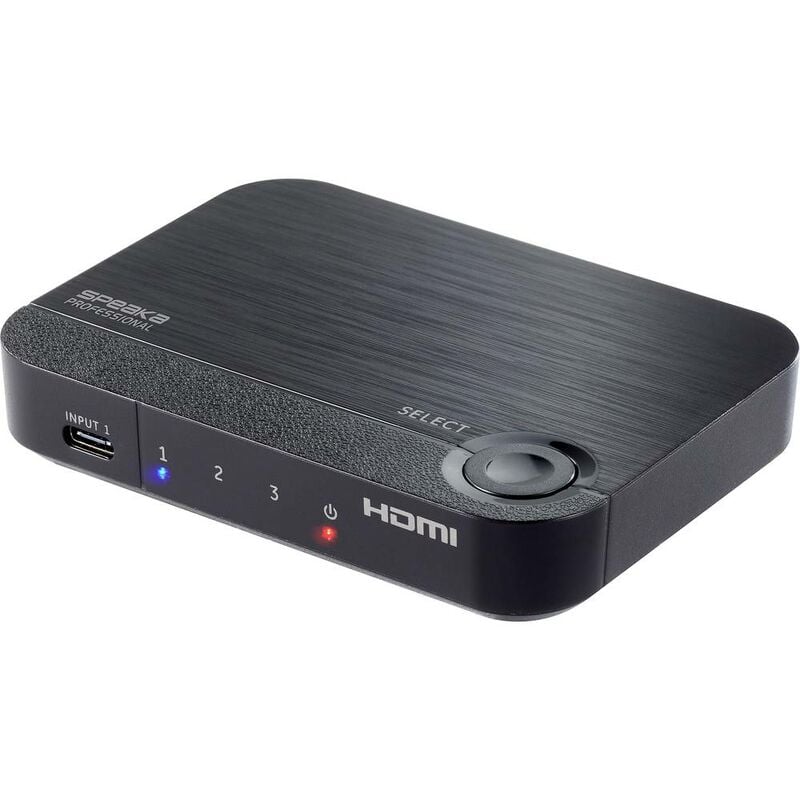 Speaka Professional - 2+1 ports Switch hdmi avec entrée usb-c® supplémentaire uhd 4K @ 60 Hz