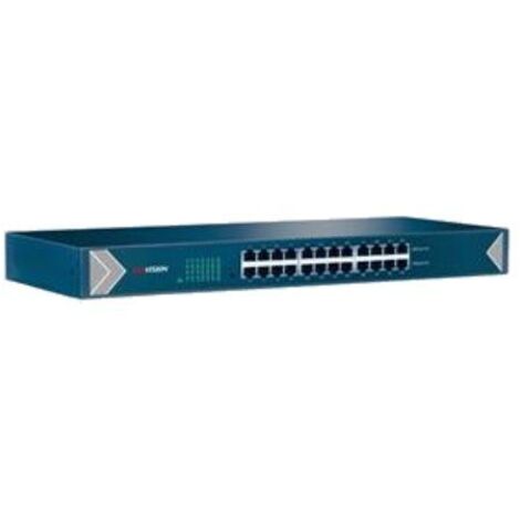 Switch hikvision 24  gigabit rj45 ports, 19-inch rack-mountable steel case unmanaged switch - DS-3E0524-E