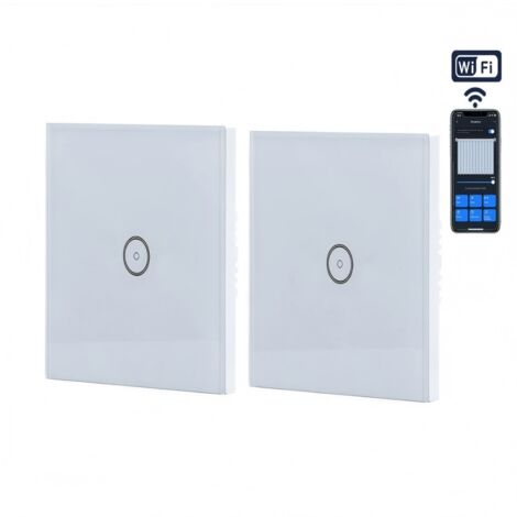 Switch intelligent WiFi à 1 bouton, commande unique, télécommande via application, compatible avec Alexa/Google