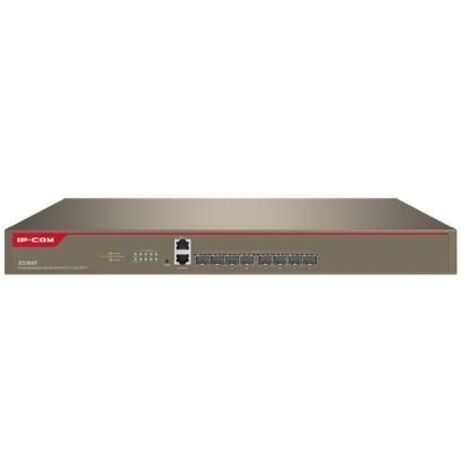 Switch IP-COM X5308F PoE Gestito in Cloud con 8 Porte SFP+ 10G, 1 Porta Console, 1 Porta MGT e Grande Buffer da 12 MB