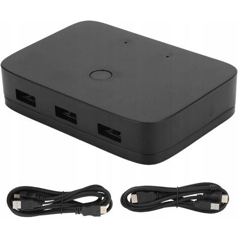 Switch KVM Switch HDMI 2x1 Switch 3xUSB +2 CAVO HDMI