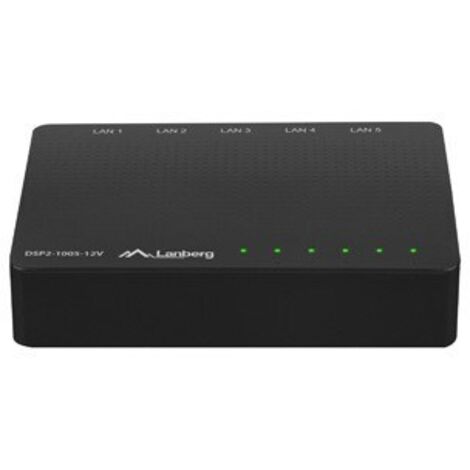 SWITCH LANBERG 5 PUERTOS GIGABIT RJ45 ETHERNET