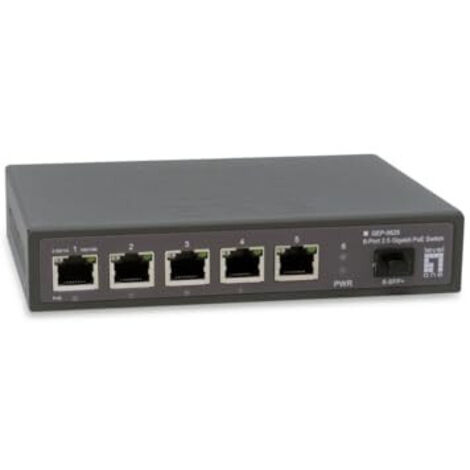 Switch Level one Non gestito 5 porte Gigabit Ethernet 100/1000/2500 [GEP-0625]