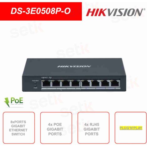 SWITCH METALLICO GIGABIT CASE METALLICO POE - SOHO