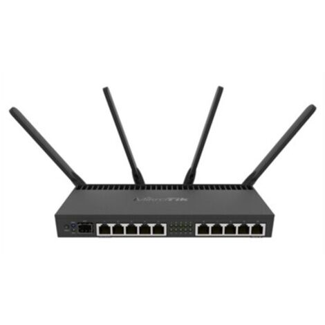 SWITCH MIKROTIK RB4011iGS+5HacQ2HnD-IN 10PTOS GIGABIT NEGRO RB4011iGS+5HacQ2HnD-