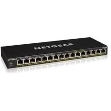 Switch Netgear GS316P-100EUS RJ-45x16 Negro