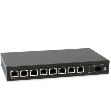 Switch PoE LevelOne GEP-0925 Non gestito 9 porte 8x100/1000/2500 Base-T RJ-45 PoE + 1x10G/SFP+ Nero [GEP-0925]