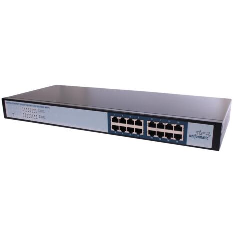 SWITCH RACKABLE 16 PORTS UNIFORMATIC 61059