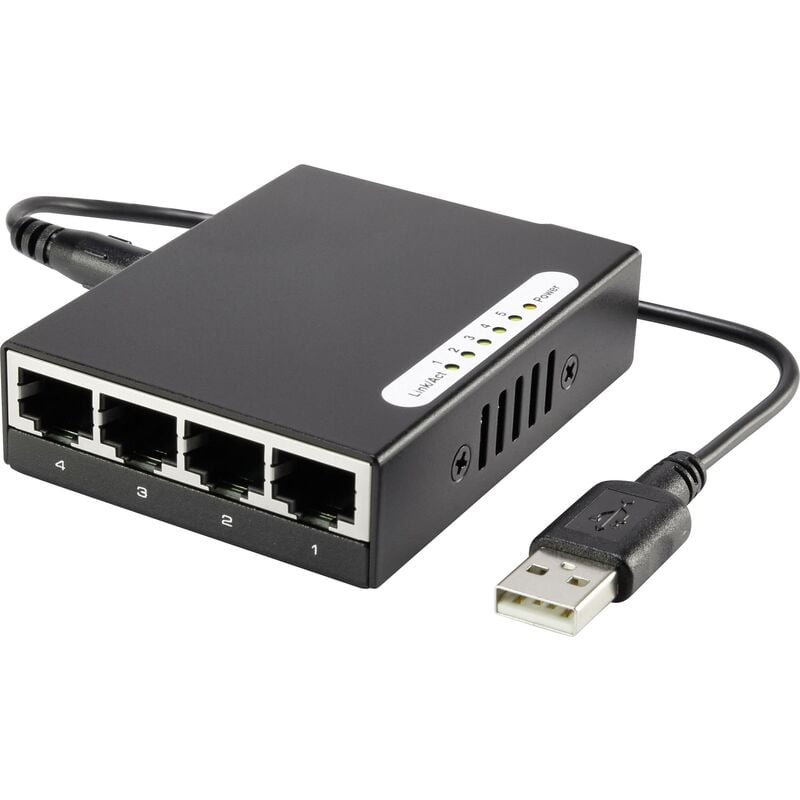 Renkforce - Switch réseau RF-4451433 5 ports 100 MBit/s alimentation usb W626991