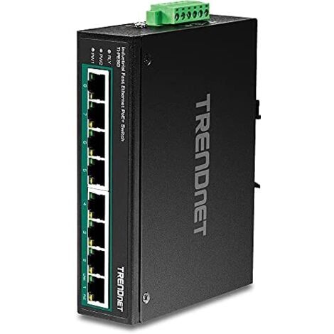 Switch TRENDnet TI-PE80 8 Puertos/ RJ-45 Gigabit 10/100 PoE