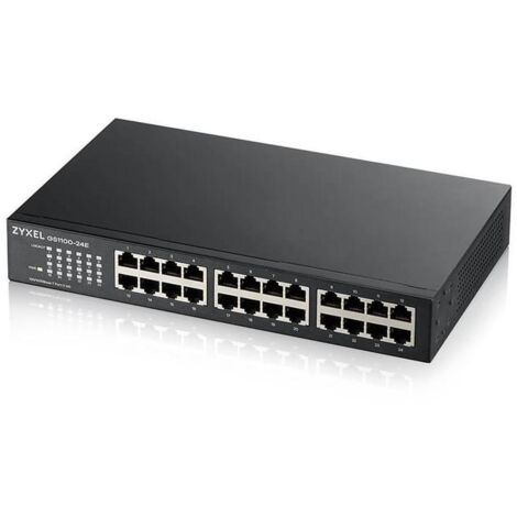 Switch Zyxel GS1100-24E Non Gestito Ethernet Gigabit 10/100/1000 Nero