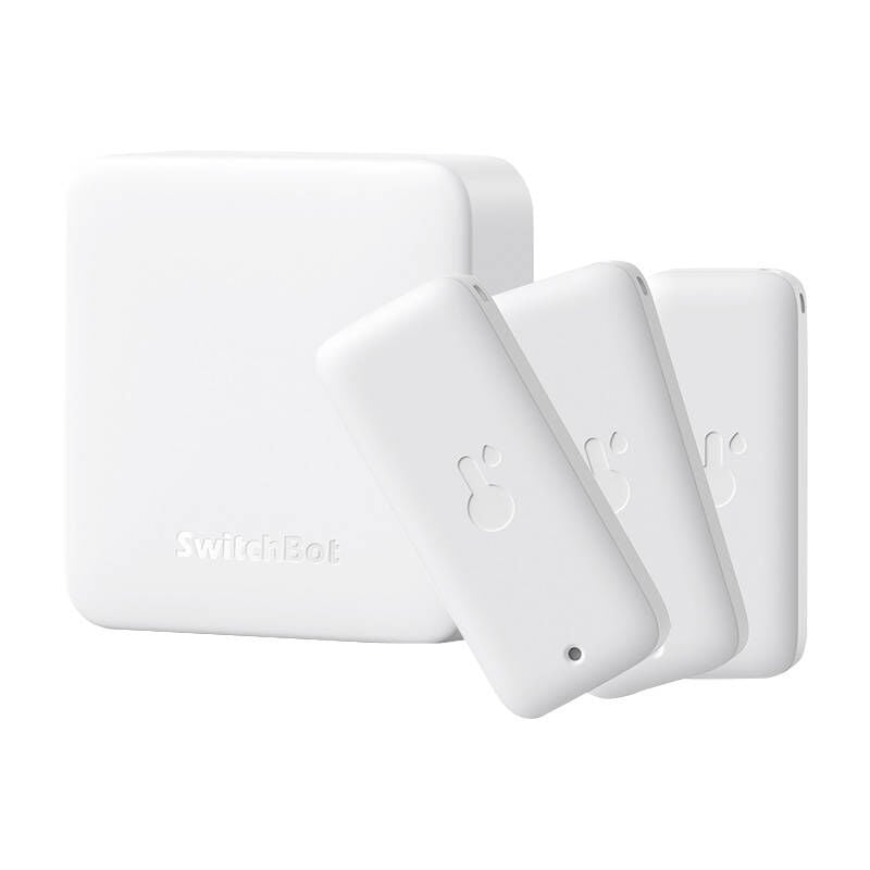 Wifi thermo-hygromètre 3 pièces avec hub mini, thermomètre IP65, capteur de température/de point de rosée/vpd/d'humidi - Switchbot