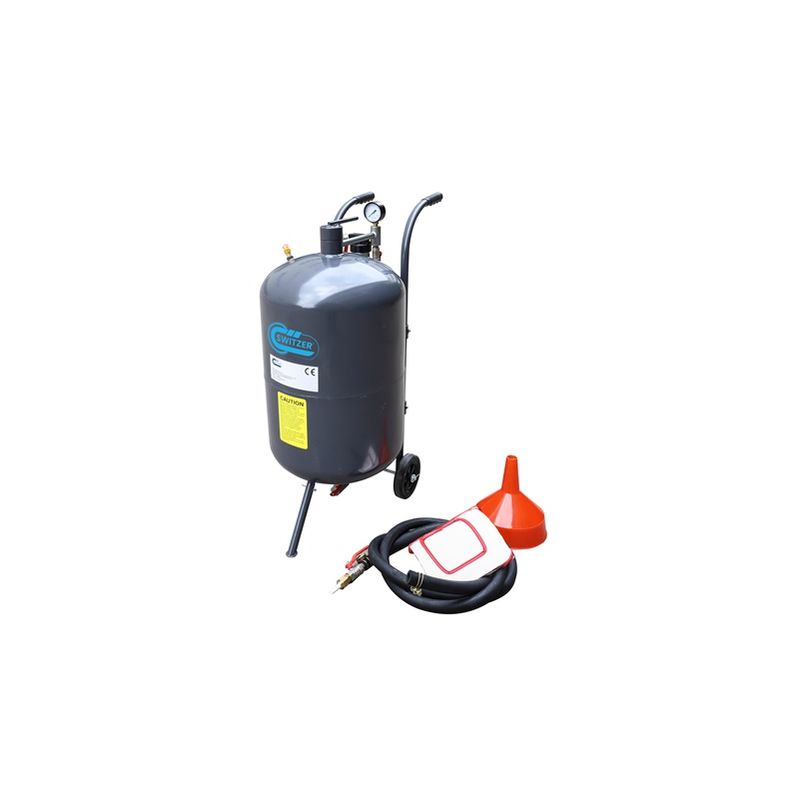 Switzer - 20 Gallon Sandblaster With Nozzle Pressure Gauge 2.5m Hose Filling Funnel