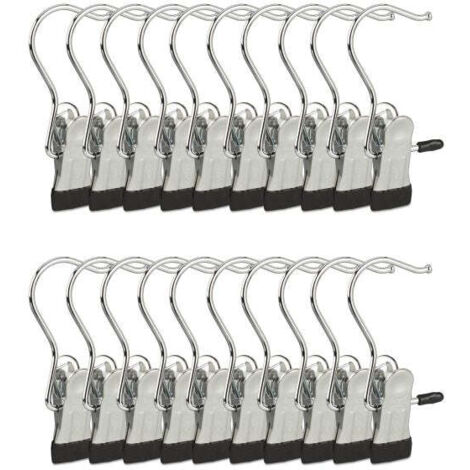 Swivel boot hangers set of 20 single metal clip coat hangers