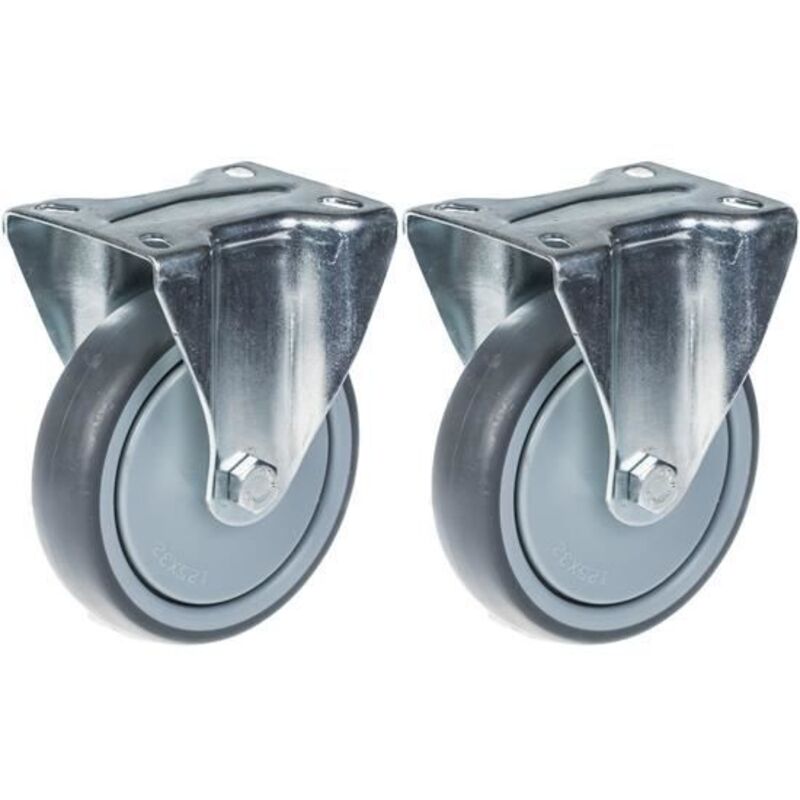 Swivel caster - ZHONGSHAN - 125 mm - Fixed - Capacity 260 kg - Set of 2
