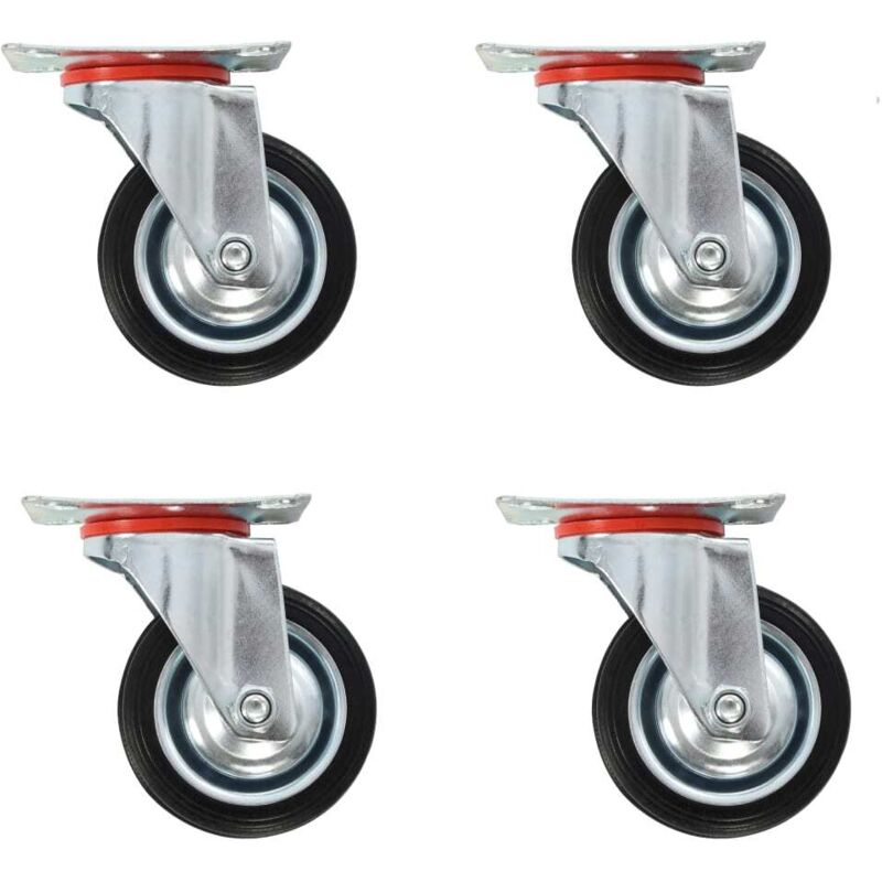 Swivel Casters 4 pcs 75 mm vidaXL
