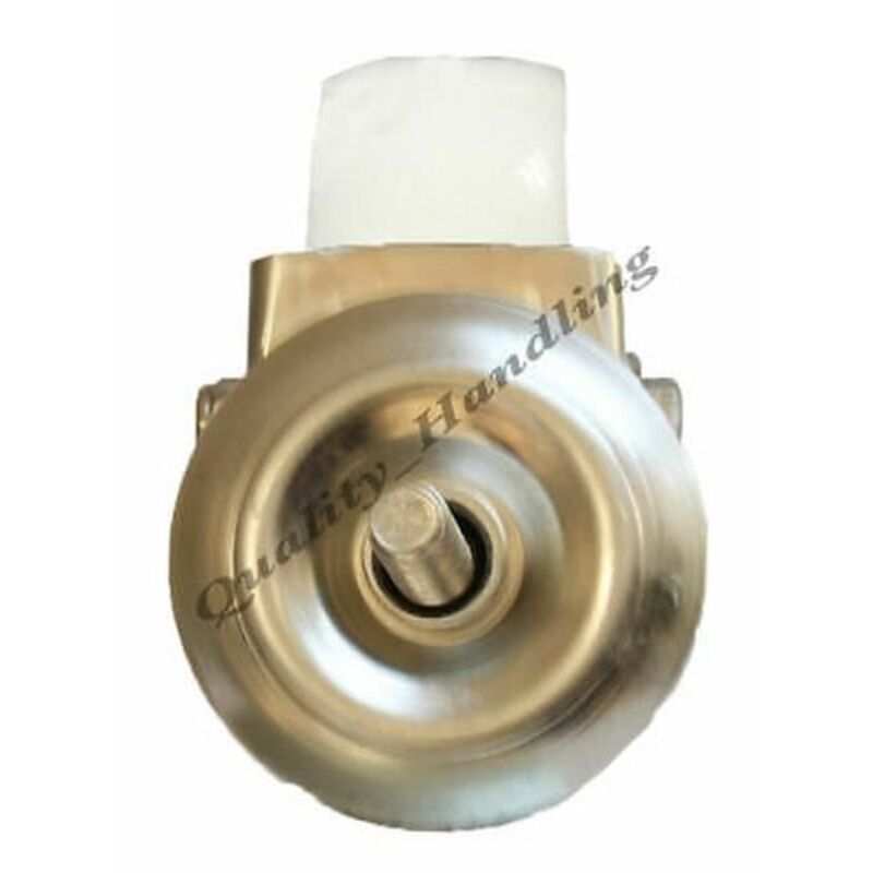 Swivel casters - Stainless steel - 80mm - White nylon - Set of 4 - Max 150kg