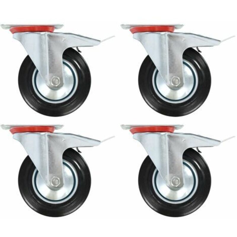8 pcs Swivel Casters 160 mm Vidaxl