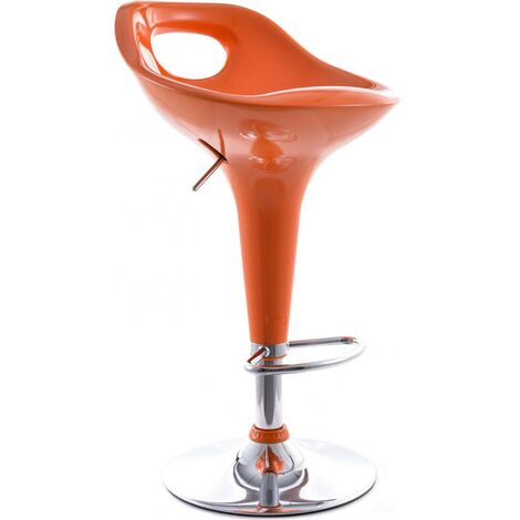 main image of "Swivel Chromed Modern Bar Stool"