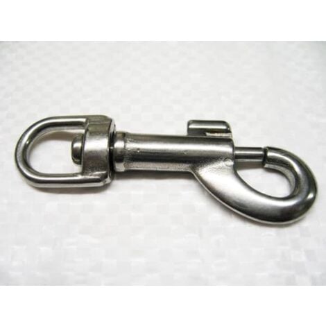 Swivel Eye Bolt Snap Hook Stainless Steel 9MM (Key Ring Leash Flag Trigger Hook Keychain)