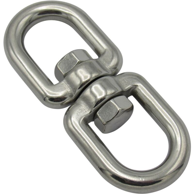 Securefix Direct - Swivel Eye Eye Stainless Steel 13MM (Marine Grade Mooring Robust 3720KG)