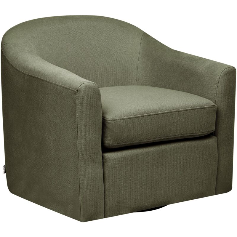 Swivel Armchair MAGNOR Fabric Dark Green