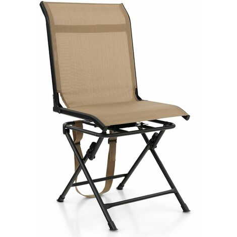 Swivel Hunting Chair Foldable 360° Free Rotation Chair Spin Chair w/ Mesh Back