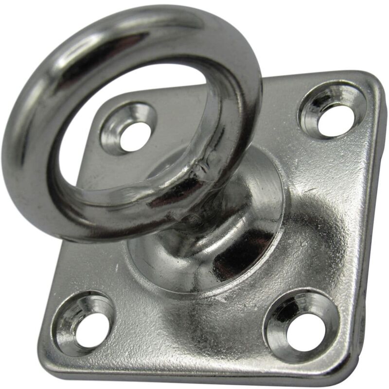 Securefix Direct - Swivel Marine Eye Plate Stainless Steel 8MM (Rope Wire Chain Decking Attachment)