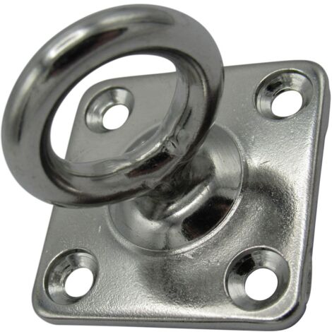 Swivel Marine Eye Plate Stainless Steel 8MM (Rope Wire Chain Decking Attachment)