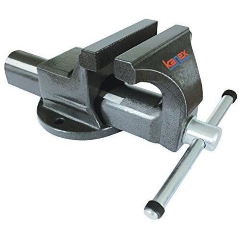 Swivel vice clamp for tubes - KANCA - Fortissimo - Forged steel - White