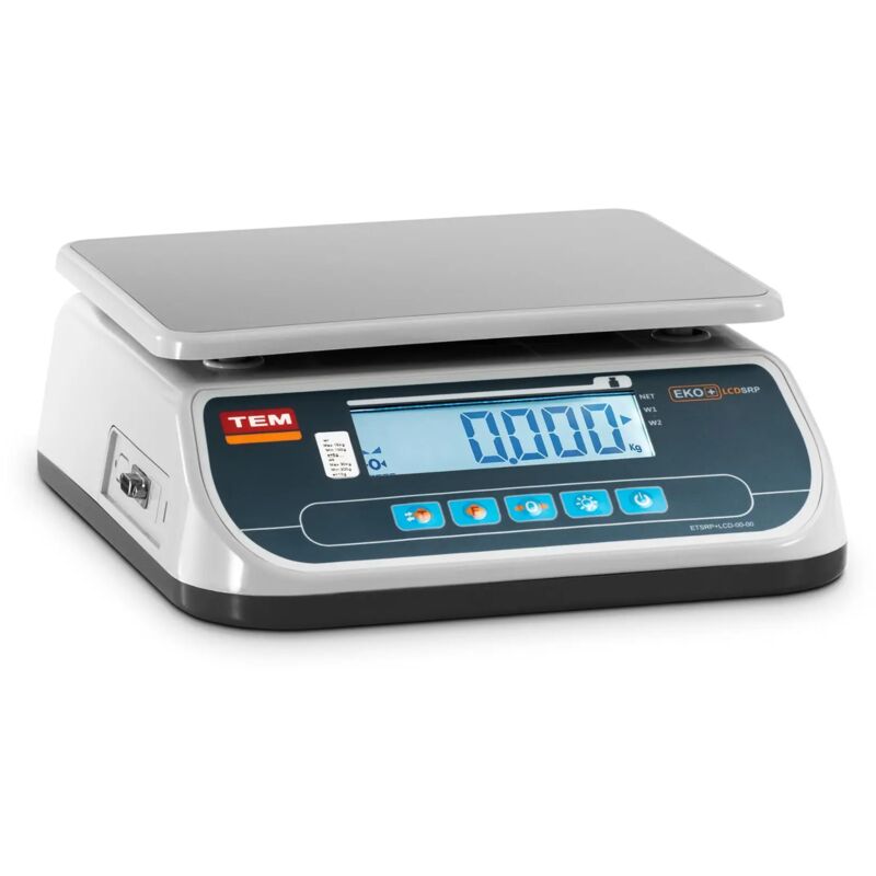 Scala della tabella - zona calibrata 3 - 30 kg / 10 g - lcd