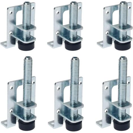 Swyeoot – Pieds de meuble réglables 12 pièces – Acier laminé à froid – Résistants à la corrosion – Installation facile pour surfaces inégales