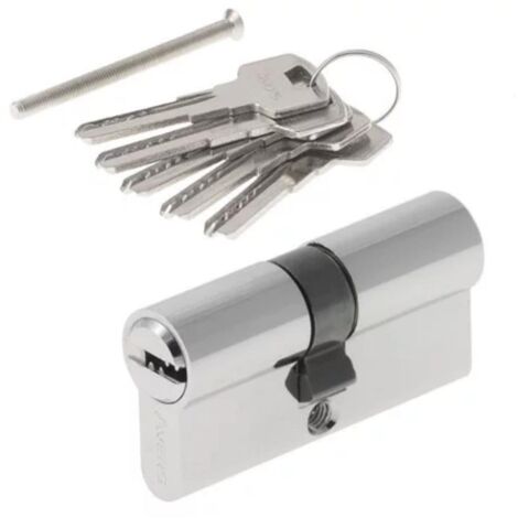 【SX004】 Cilindro de cerradura antirrobo para puertas, estándar europeo, cabeza cilíndrica, 70 mm/80 mm/90 mm, apertura con un solo botón/doble llave.