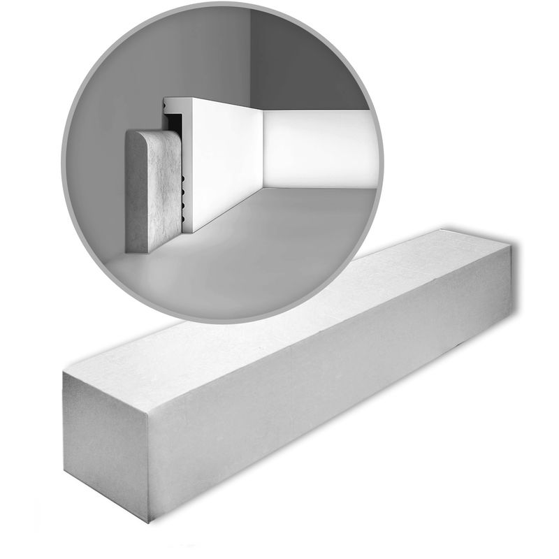 Decor SX171 axxent 1 Box 20 pieces skirting 40 m - white - Orac