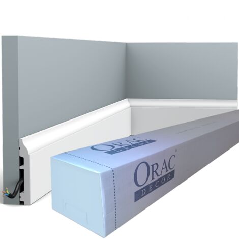 SX172 Plinthe Orac Decor - 8,5x1,4x200cm (h x p x L) - plinthe décorative polymère Pack 2 pièces