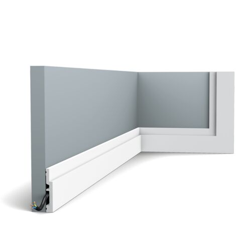 SX187 HIGHLINE Plinthe Polymère Orac Decor Axxent - 7,5x1,2x200cm (h x p x l) - plinthe décorative - conditionnement : A l'unité