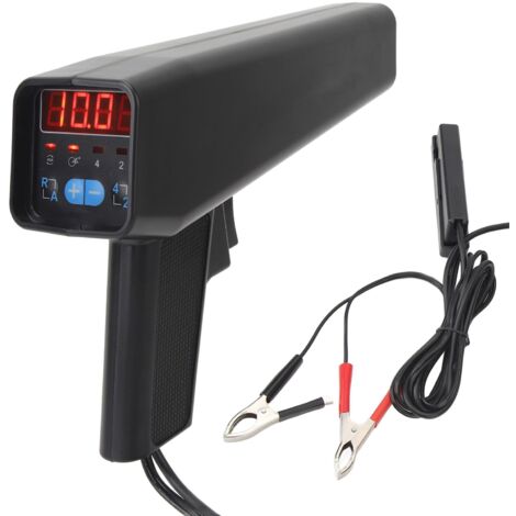 Sxhlseller 12 V Zündlichtpistole mit Verschiebbarem Sensorclip – Induktiver Benzinmotor Zündzeitpunktpistole, Kfz Werkzeug für Auto, Motorrad, Marine
