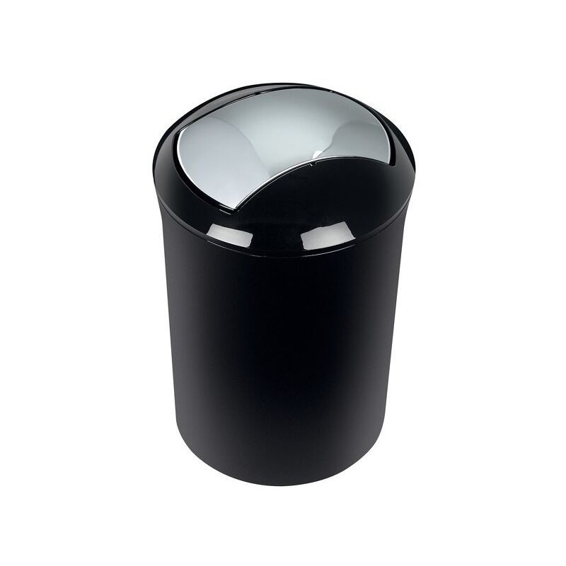 

Bote de basura basculante PS SYDNEY 5L Negro - Negro - Spirella