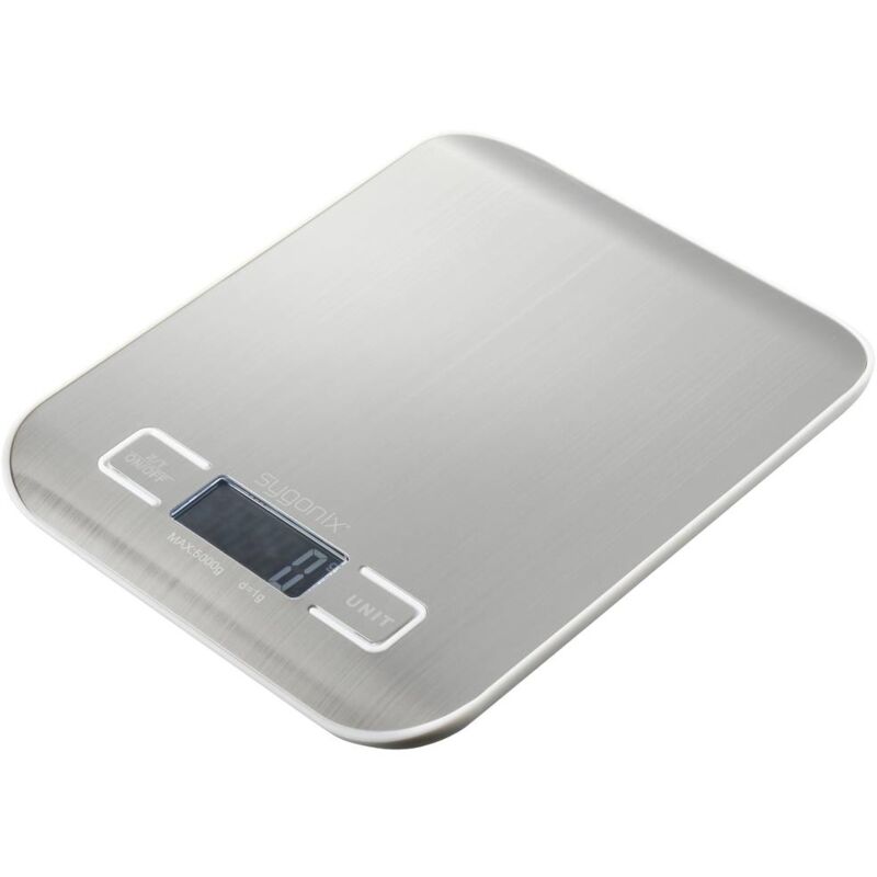 Image of Bilancia da cucina digitale Portata max.=5 kg Argento/acciaio inox - Sygonix